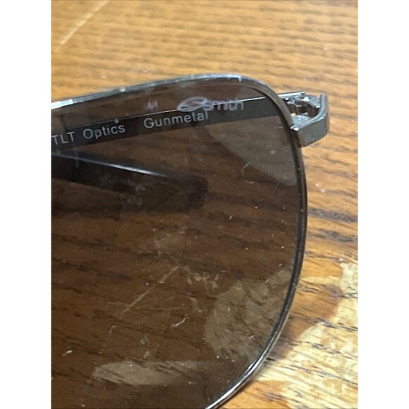 Smith Optics SERPICO Gunmetal Aviator Sunglasses With Original Lenses - Picture 2 of 5
